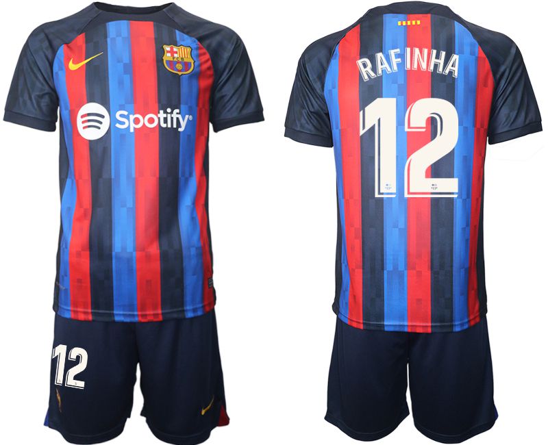 Men 2022-2023 Club Barcelona home blue #12 Soccer Jersey->barcelona jersey->Soccer Club Jersey